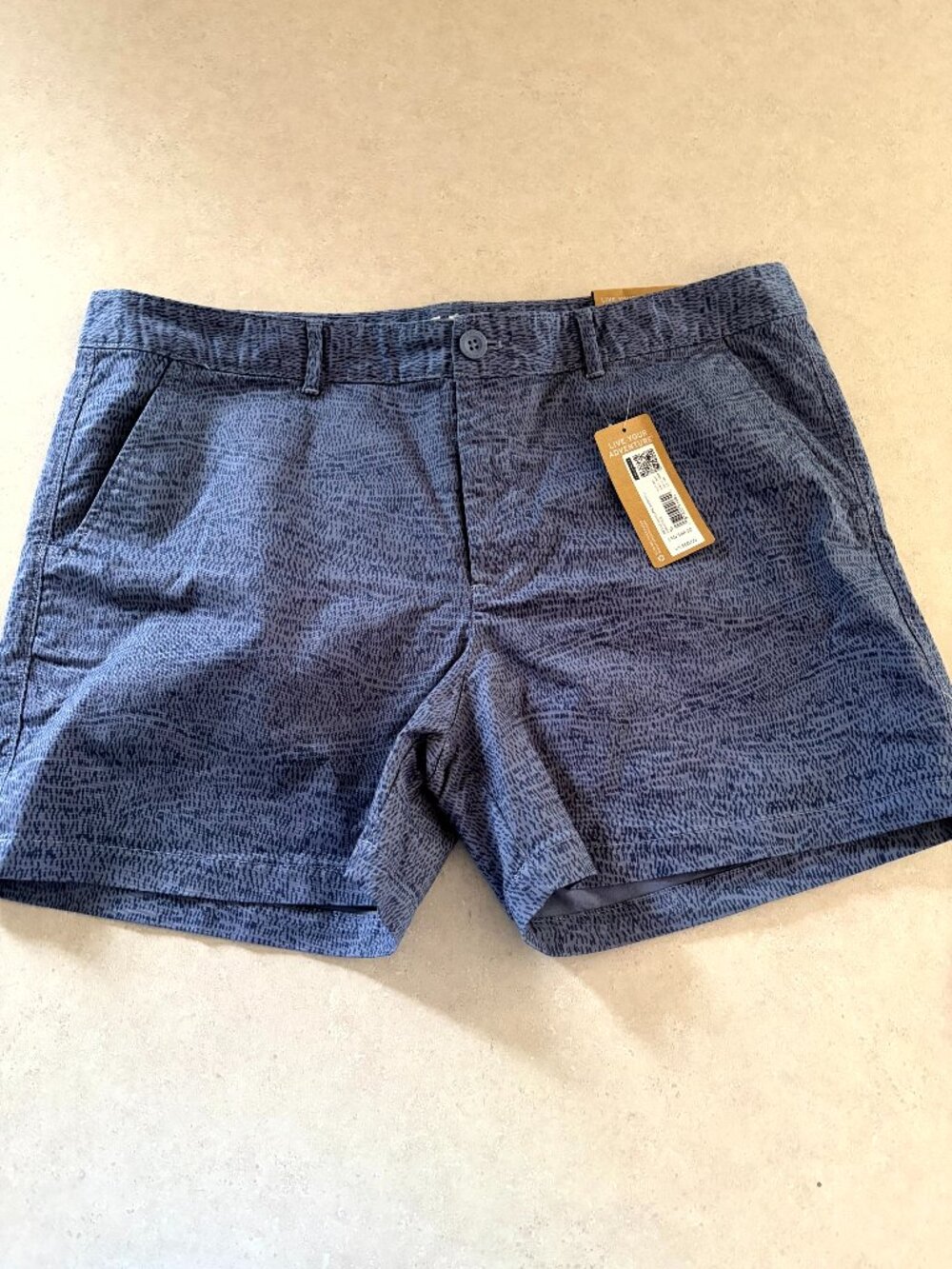 NWT Eddie Bauer Shorts 16 Womens Blue Legend Wash Stretch Willit